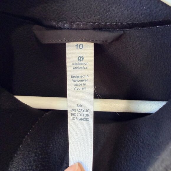 Lululemon Apres Sport Hooded Belted Tweed Trench Jacket Women’s Size 10 Gray Q8 - Picture 7 of 12